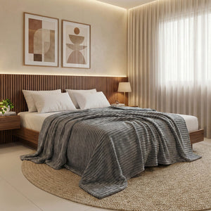 Cobertor Luster Soft Touch #cinza
