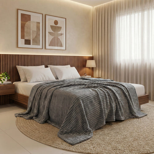 Cobertor Luster Soft Touch #cinza