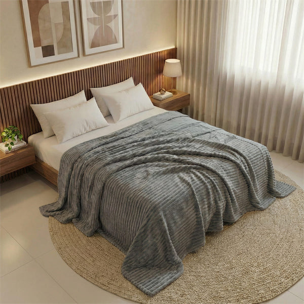 Cobertor Luster Soft Touch #cinza