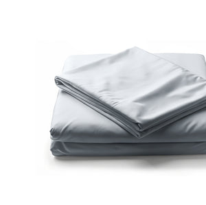 Jogo de Cama 4 Peças Percal 600 Fios #cinzaclaro