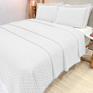 Cobre-Leito Percal 400 Fios #branco