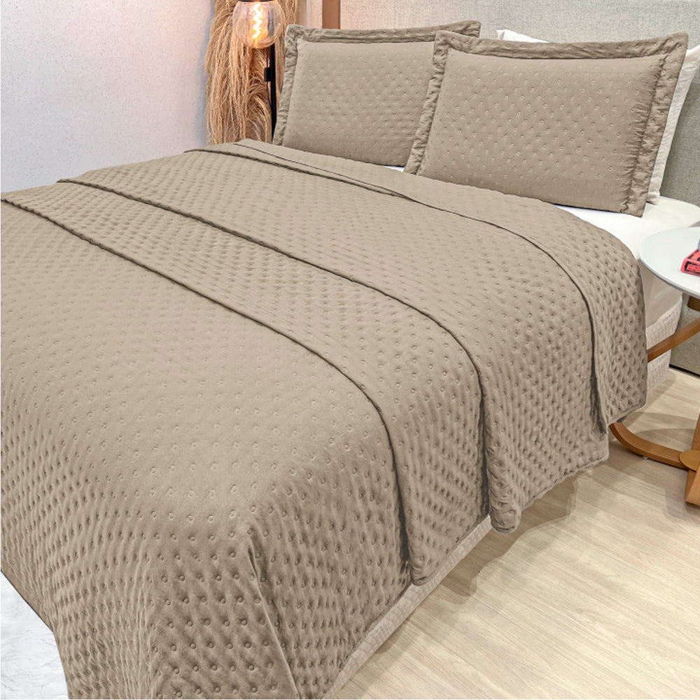 Cobre-Leito Percal 400 Fios #woodpearl