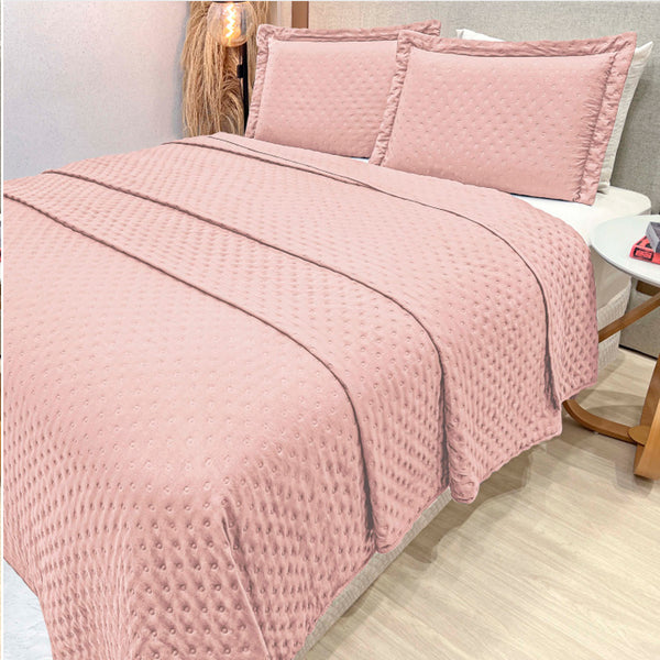 Cobre-Leito Percal 400 Fios #rosa