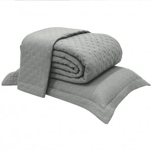 Cobre-Leito Percal 400 Fios #cinza