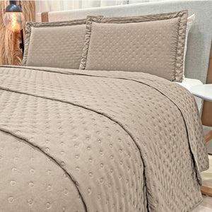 Cobre-Leito Percal 400 Fios #woodpearl