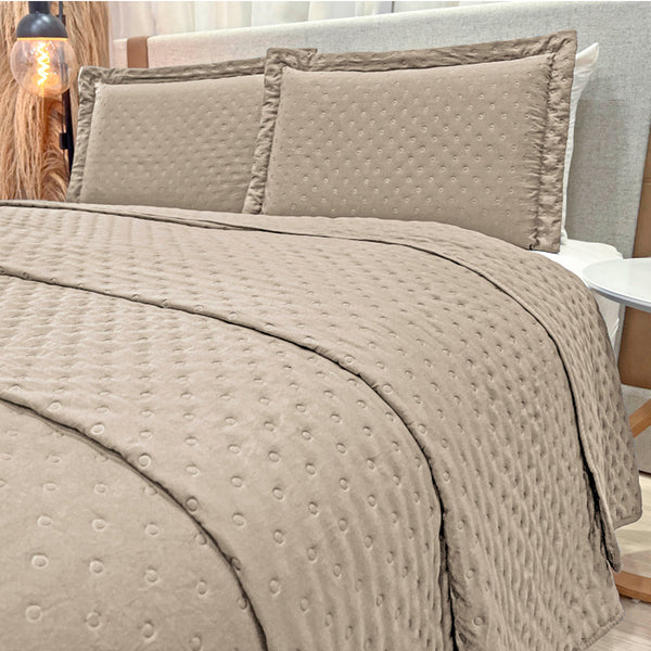 Cobre-Leito Percal 400 Fios #woodpearl
