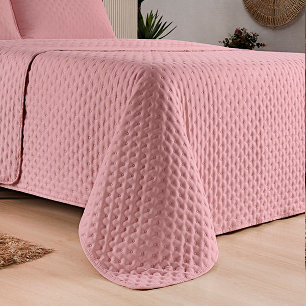 Cobre-Leito Percal 400 Fios #rosa