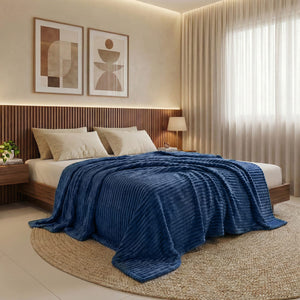 Cobertor Luster Soft Touch #azulpetróleo