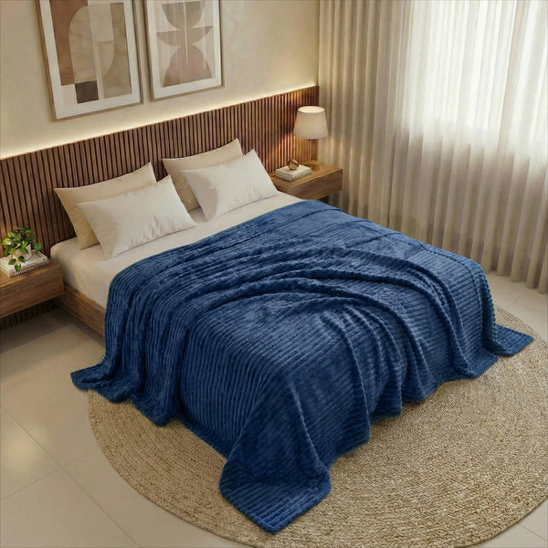 Cobertor Luster Soft Touch #azulpetróleo
