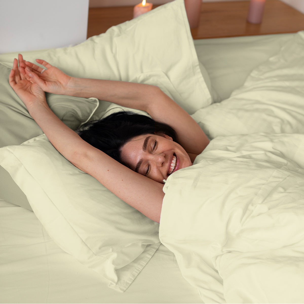 Jogo de Cama 4 Peças Toque de Pluma #marfim