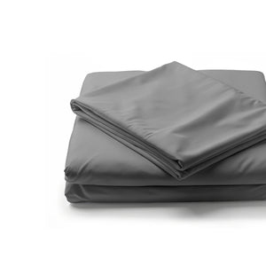 Jogo de Cama 4 Peças Percal 400 Fios #cinza