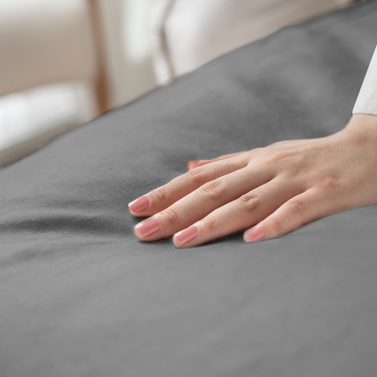 Jogo de Cama 4 Peças Toque de Pluma #cinza