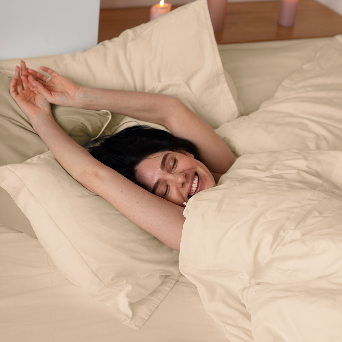 Jogo de Cama 3 Peças Toque de Pluma #woodpearl