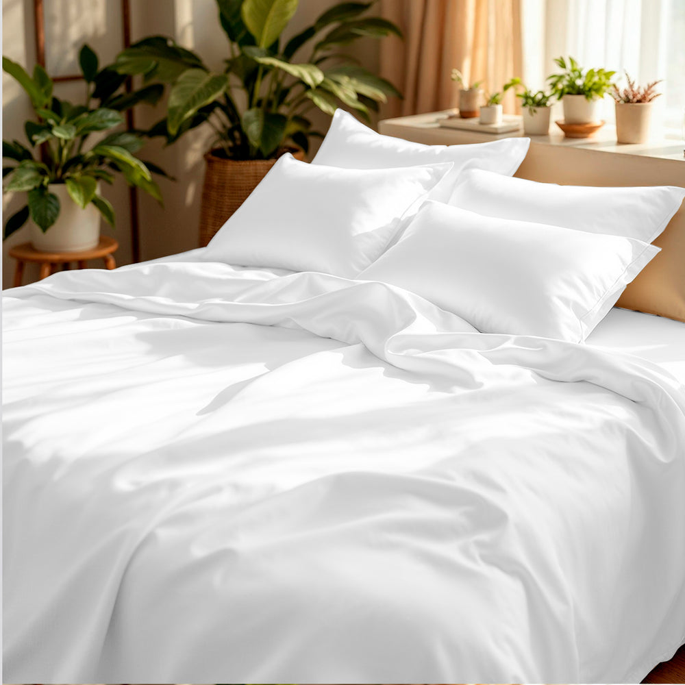 Lençol com Elástico Bambu 600 Fios #branco