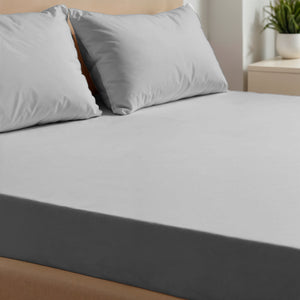 Jogo de Cama 3 Peças Toque de Pluma #cinzaclaro