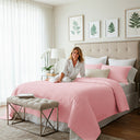 Cobre-Leito Percal 400 Fios #rosa