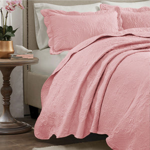 Cobre-Leito Percal 400 Fios #rosa