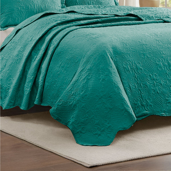 Cobre-Leito Percal 400 Fios #verde