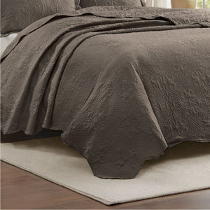Cobre-Leito Percal 400 Fios #cinza