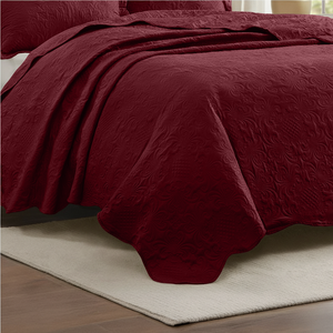 Cobre-Leito Percal 400 Fios #vermelho