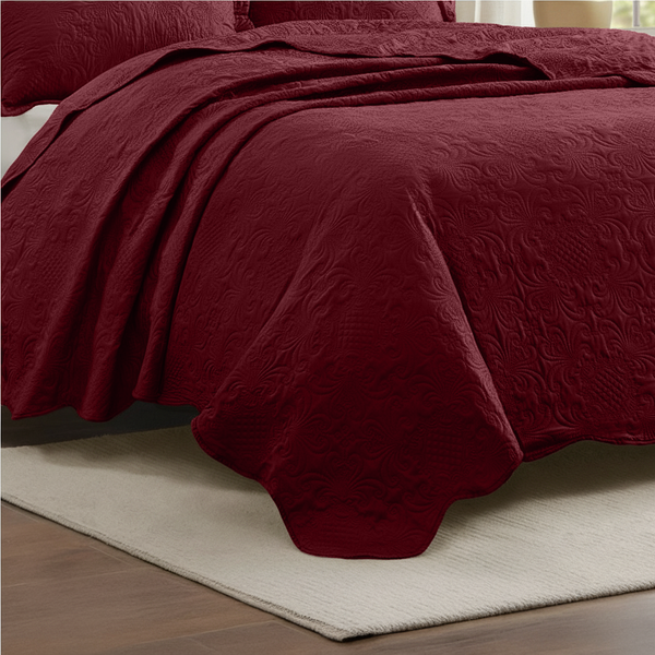 Cobre-Leito Percal 400 Fios #vermelho