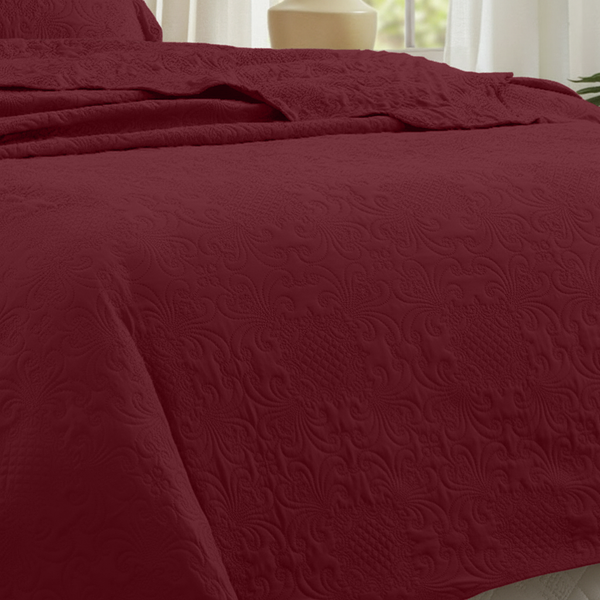 Cobre-Leito Percal 400 Fios #vermelho