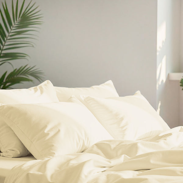 Jogo de Cama 3 Peças Toque de Pluma #marfim