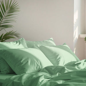 Jogo de Cama 3 Peças Toque de Pluma #verdeclaro