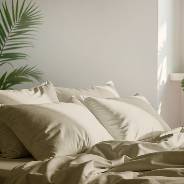 Jogo de Cama 4 Peças Percal 400 Fios #woodpearl