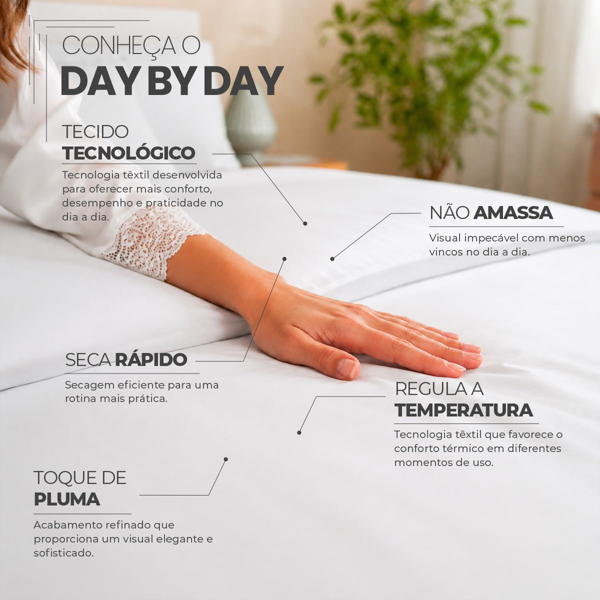 Jogo de Cama 4 Peças Day by Day