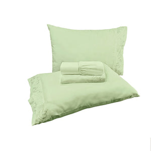 Jogo de Cama 4 Peças Percal 400 Fios #verde