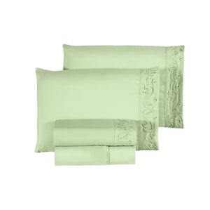 Jogo de Cama 4 Peças Percal 400 Fios #verde