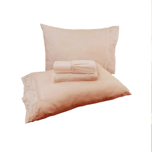 Jogo de Cama 4 Peças Percal 400 Fios #rosa