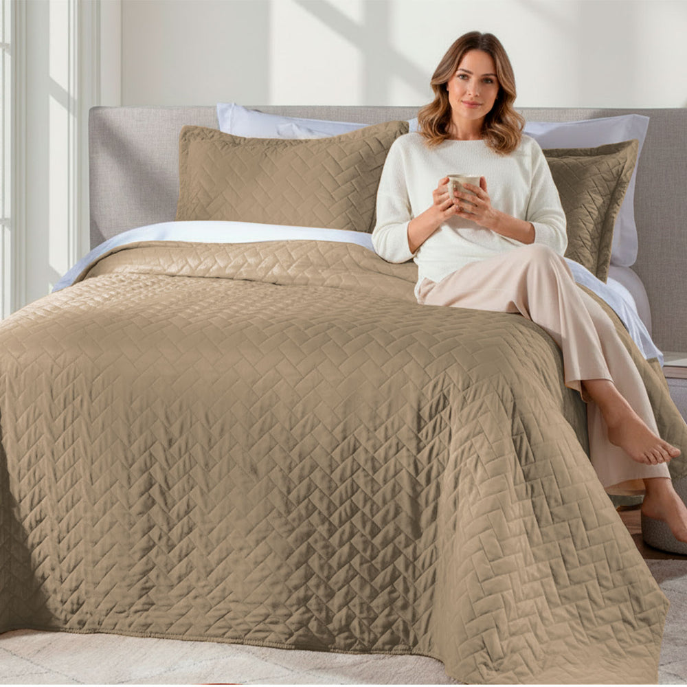 Colcha Percal 400 Fios #woodpearl